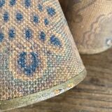 Old jute lampshades to be installed