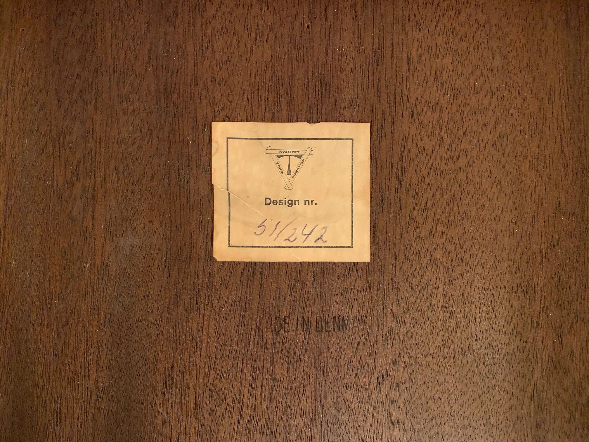 A pair of Kvalitet Form Funktion rosewood side tables Denmark 1960s