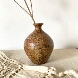 Vintage pyreted stoneware vase