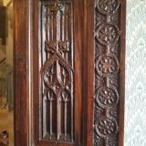Miroir d'entrée époque néogothique