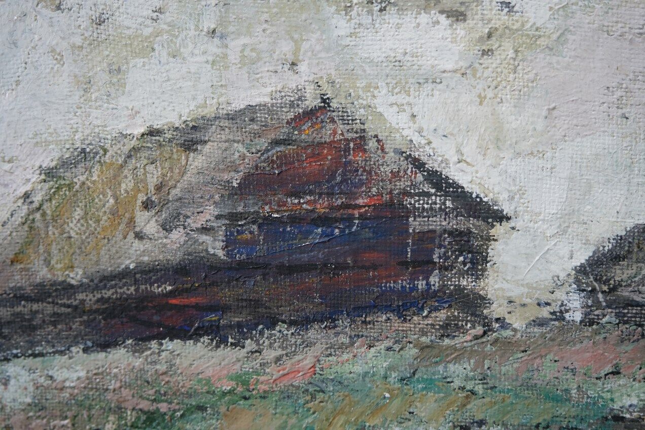 Vladimir Jurpalov, Russian Modern Painting, Oil on Canvas, 1995, Framed.