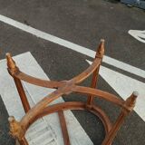 Gueridon ancien style louis xvi avec plateau marbre
