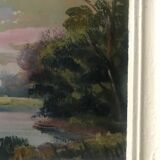 Huile paysage ancienne