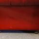 3-seater Chesterfield sofa in red leather