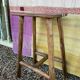 High teak stool