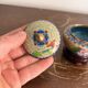 Antique Box Pot Lid Cloisonné Chinese Peony Jewellery Cosmetic
