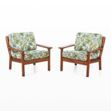 Pair of lounge chairs by Juul Kristensen for Glostrup Møbelfabrik, Denmark 1960s