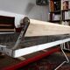 Red vintage sofa bed