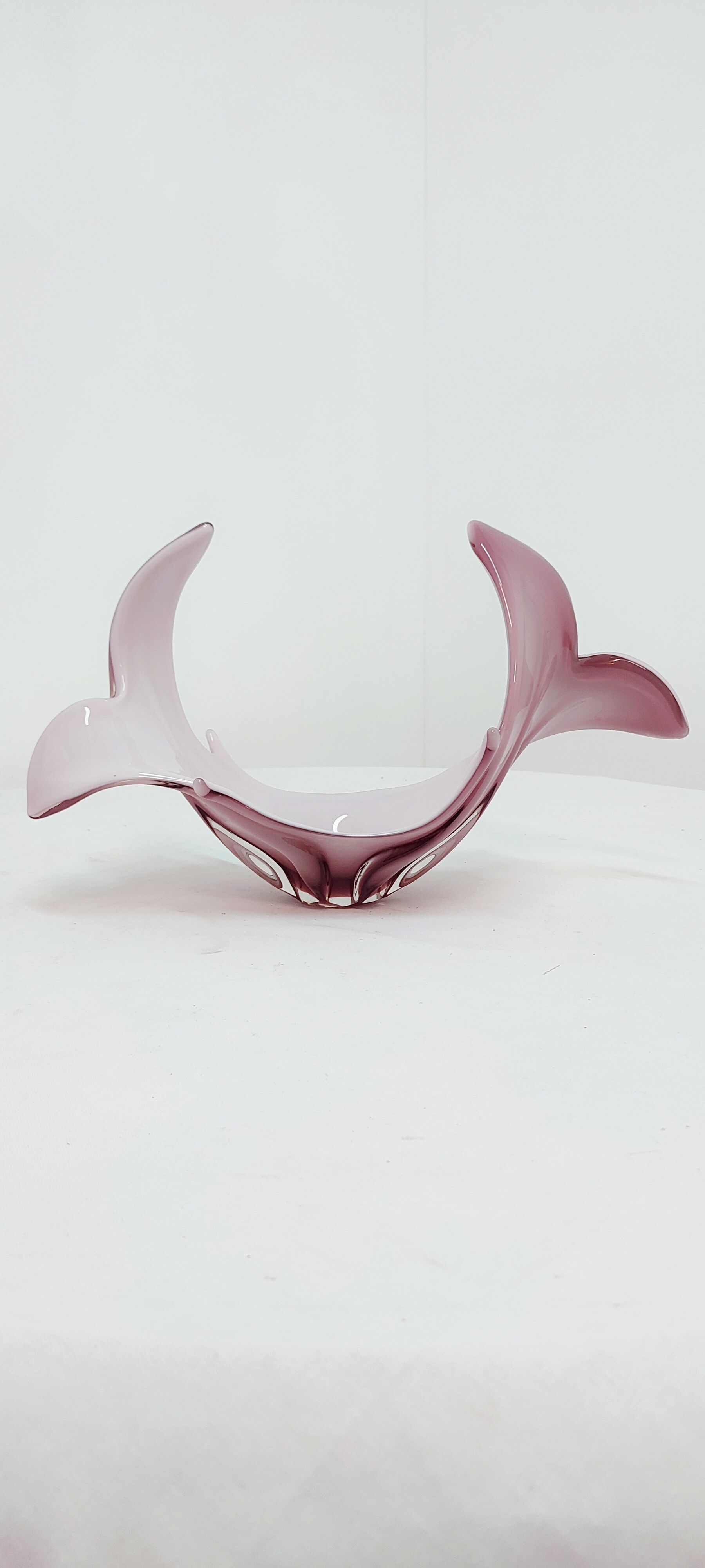 Centre de table en verre de Murano, Italie, années 1980.