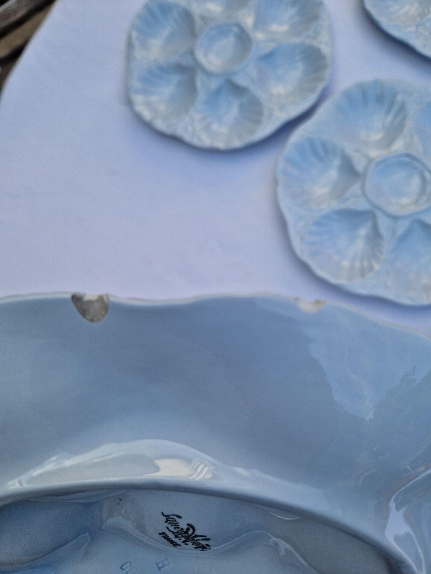 Set of 6 shell plates