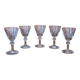 Stemmed liqueur glasses