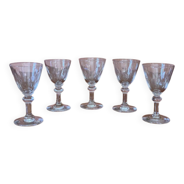Stemmed liqueur glasses