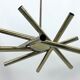 Mid-Century Modern 12 lumières Lustre en laiton par Stilnovo. Italie des années 1960