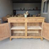 Large Louis XV style solid wood buffet, restored