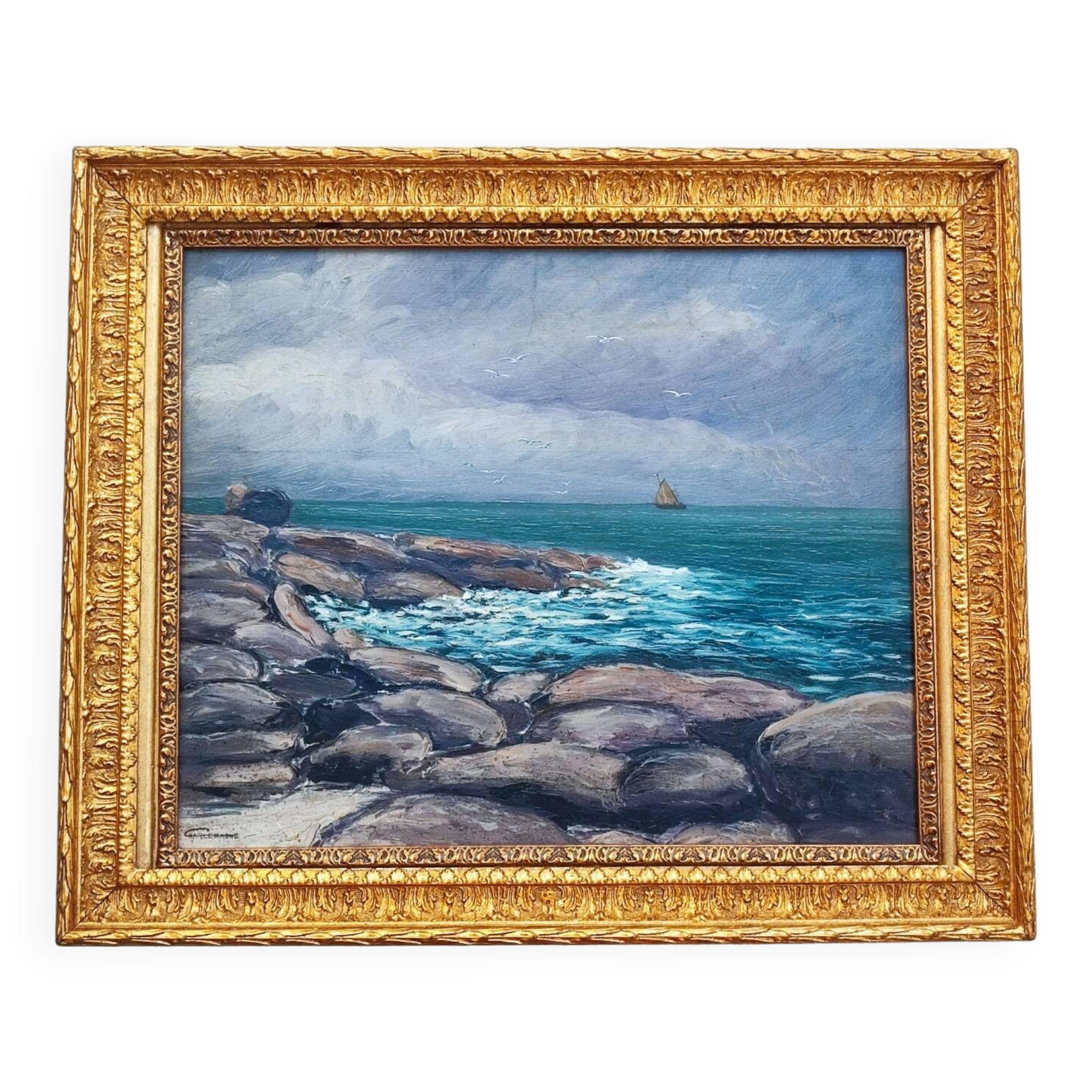 Oil painting - seascape Brittany