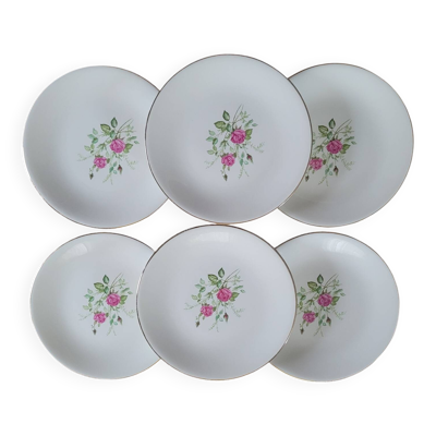 Assiette plates Gien 50's