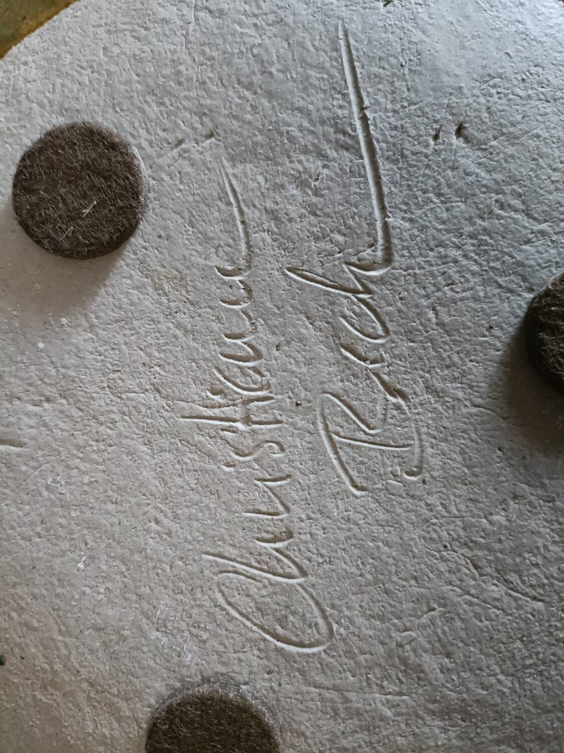 Japanese-style glazed terracotta vase