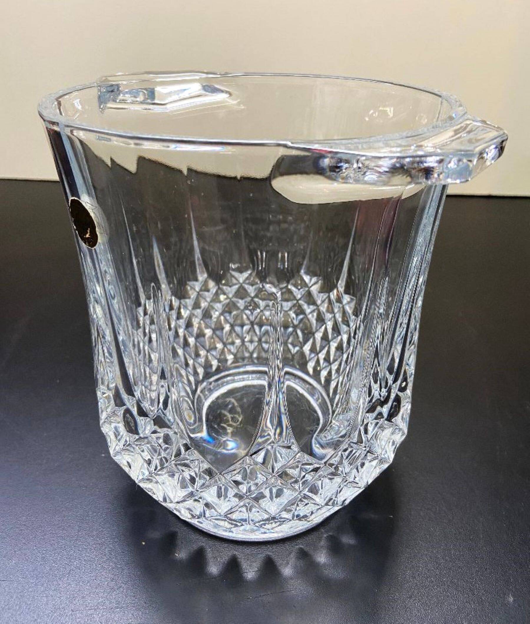 Champagne Ice Bucket Cristal d’Arques France Longchamp Model