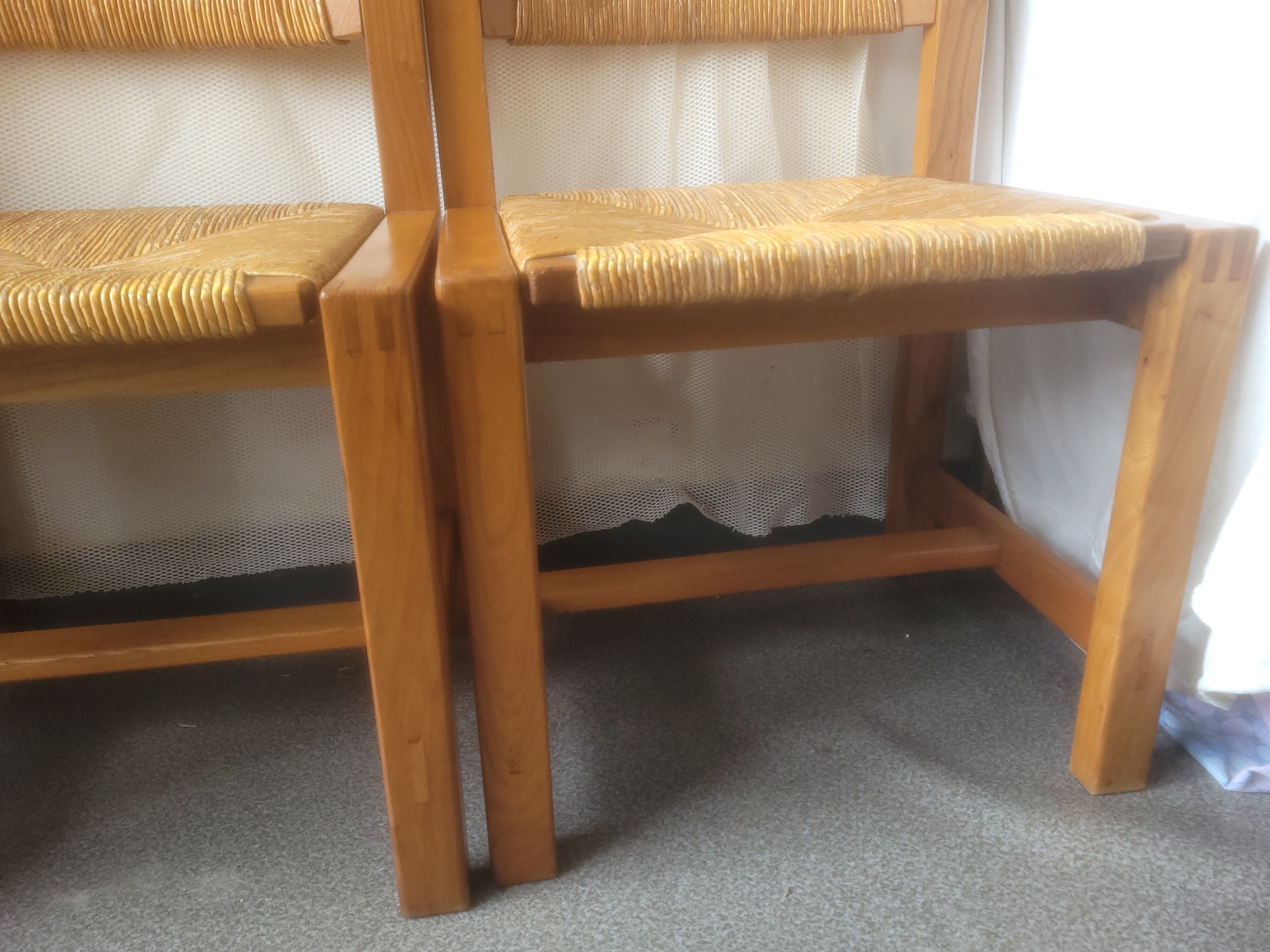 Series of 4 elm chairs and mulched back house revival