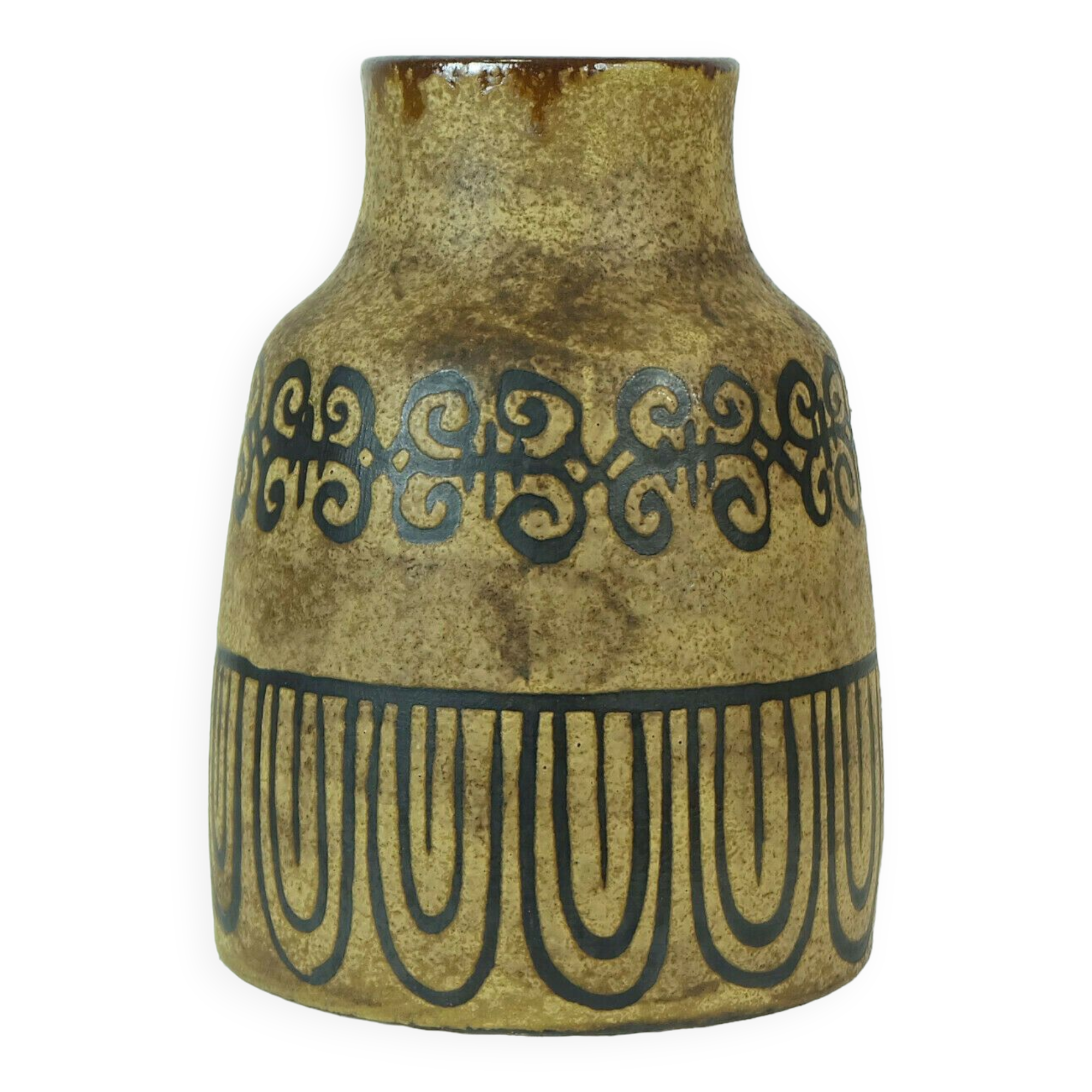 Ceramano vase decor etrusca hanns welling ceramic 1960s