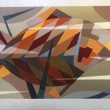 Geometric abstraction painting by Fischer