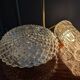 Vintage moulded glass wall light / ceiling light