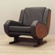 Leather armchair, Italian design, 1970s, production: Italy