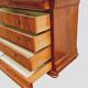 Louois Philippe chest of drawers with double ogees in mahogany and 19th century veneer