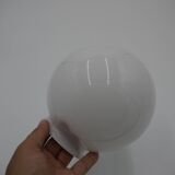 White glass globe ø15cm