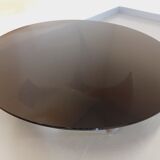 Vintage propeller coffee table Propeller by Knut Hesterberg in steel and smoked glass from the 60s