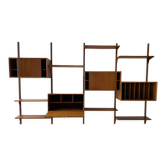 "Royal System" set of 4 teak columns, by Poul Cadovius 1970
