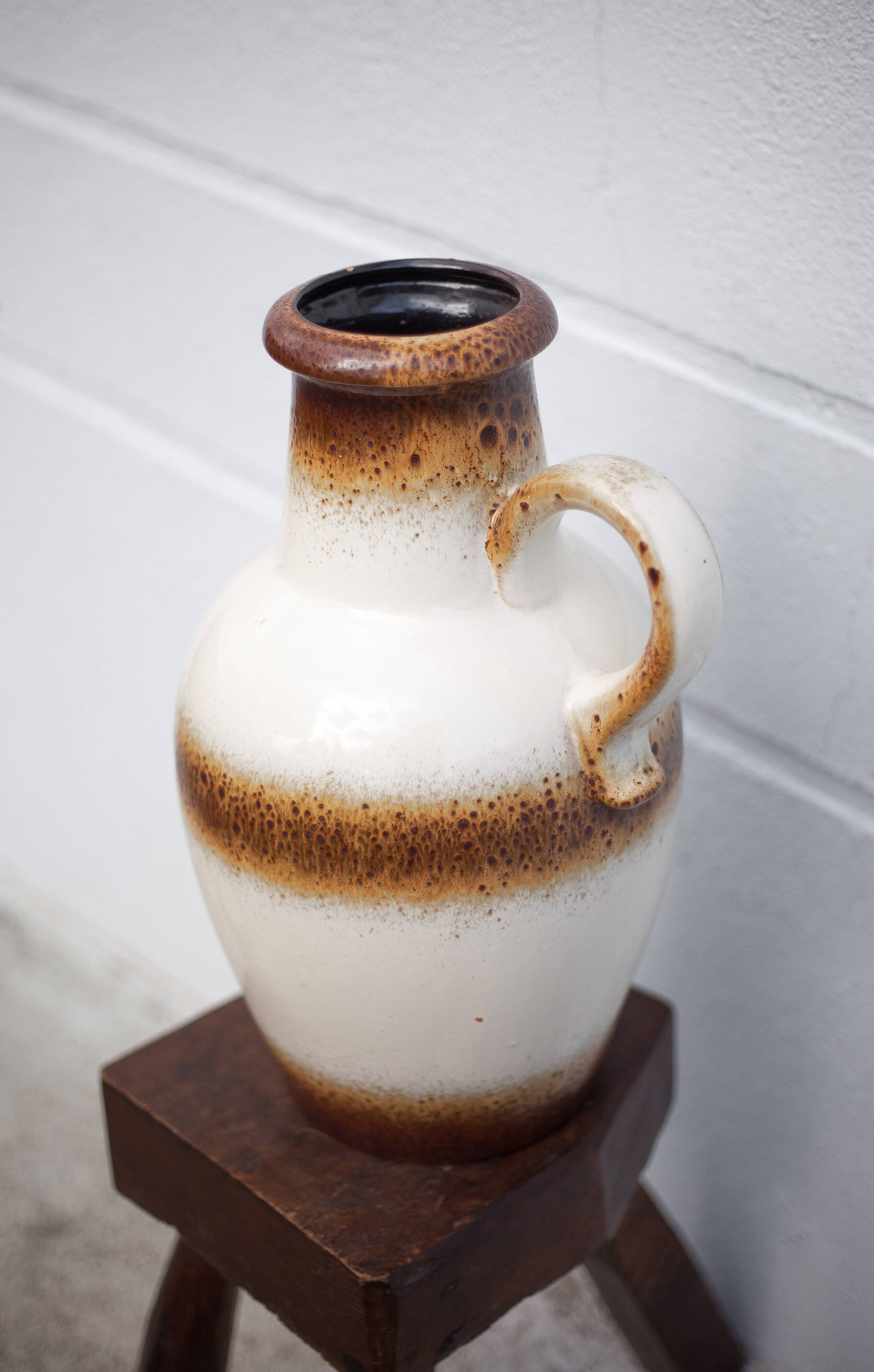 Large West Germany ceramic vase, scheurich Keramik vase, decorative vase, floor vase, 60's