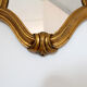 Miroir vintage à patine dorée dorée - 32 x 46cm