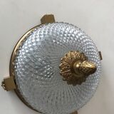 Worked glass ceiling lamp