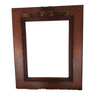 Carved wooden frame