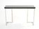 Console laquée noire et chrome Guy Lefevre pour Maison Jansen 1970