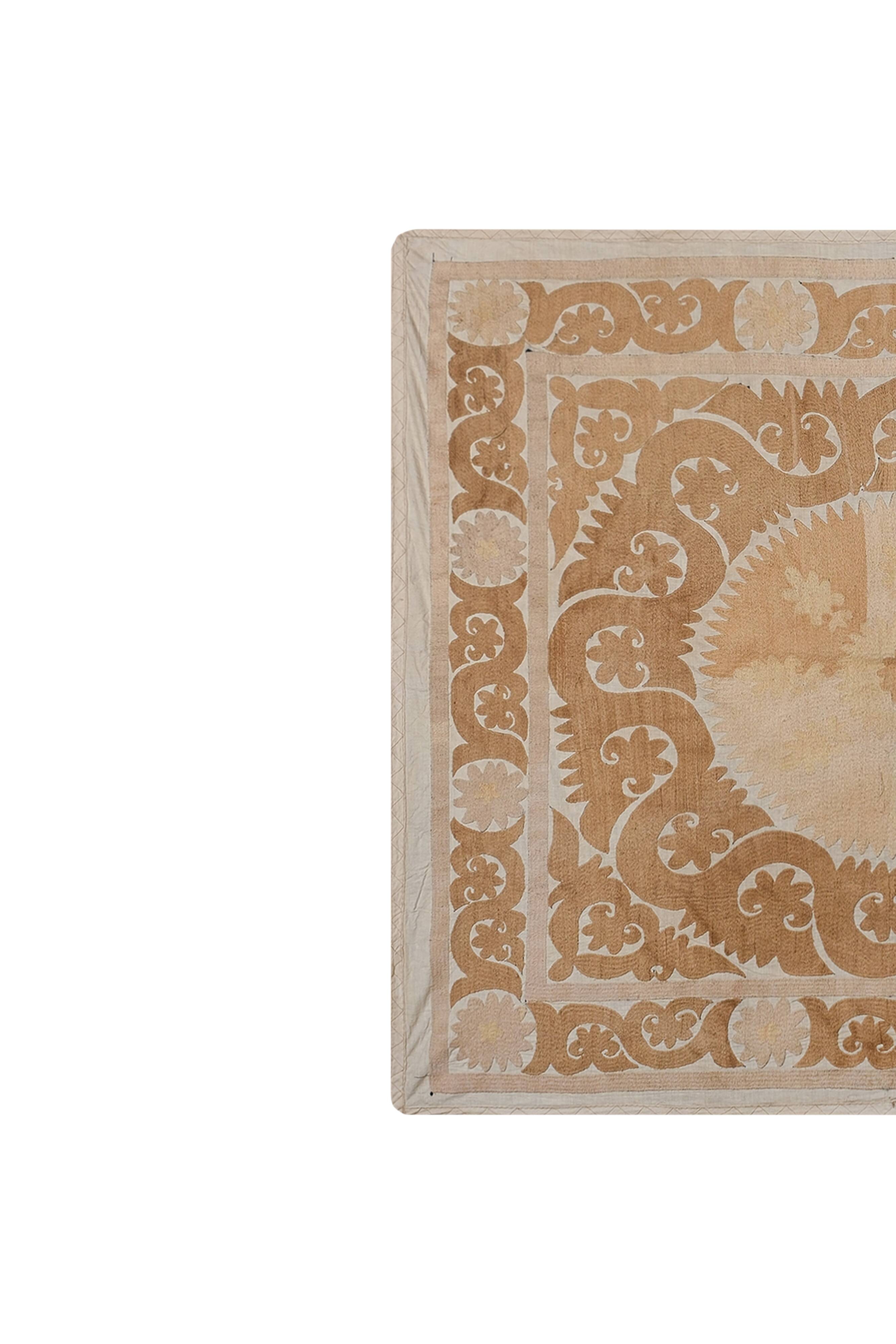 Hand knotted rug, vintage Turkish rug 135x155 cm