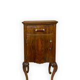 Tables de chevet italiennes en noyer, années 1930/1940