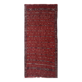Vintage Rectangular Red Moroccan Wool Rug