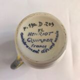 Service 21 pièces faïence genêt et bruyère, Henriot Quimper,  vers 1950