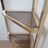 Pair of 70s corner shelves