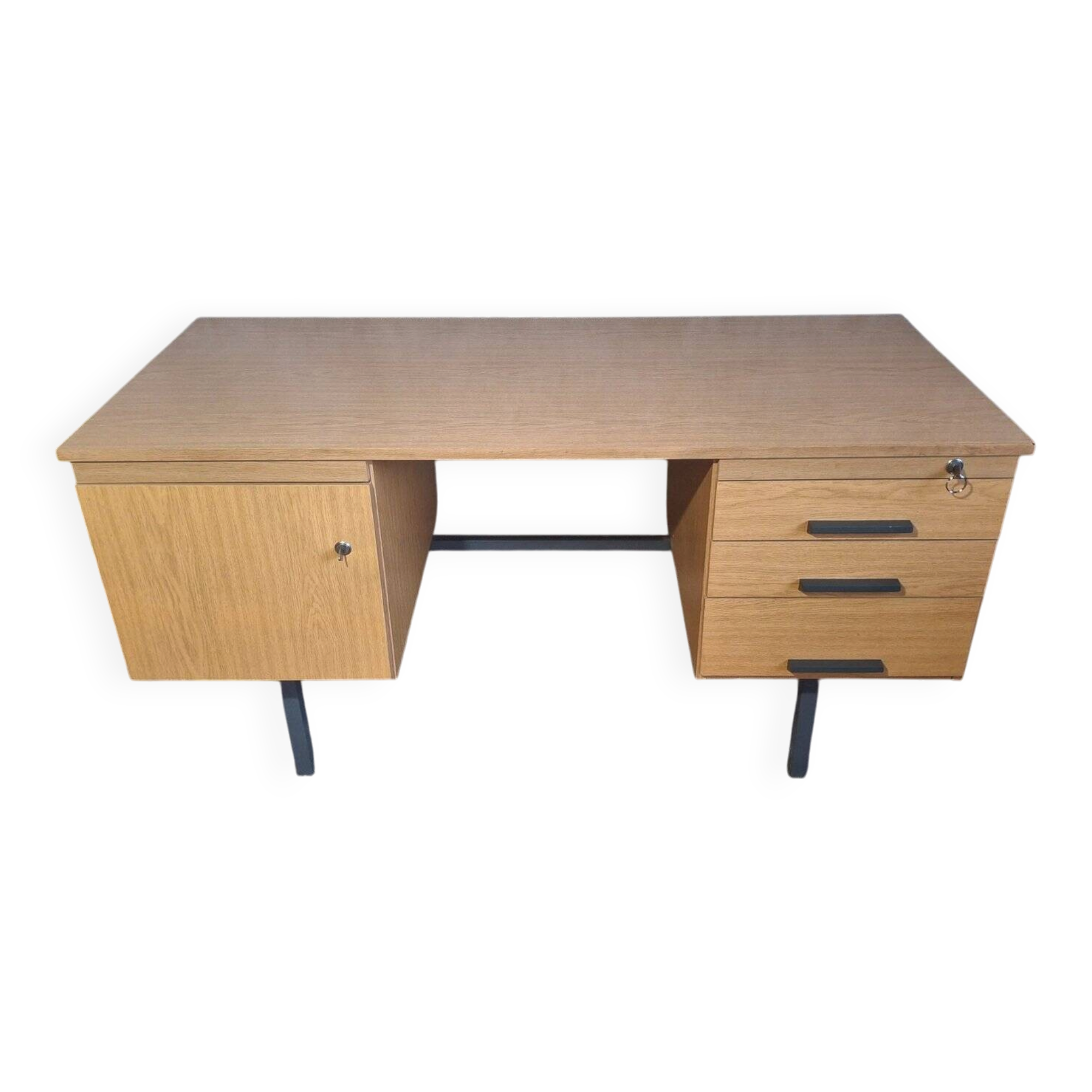 Bureau ministre double caisson Design années 60 – RDA Moderniste