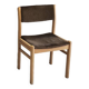 1970 wood and velvet chair