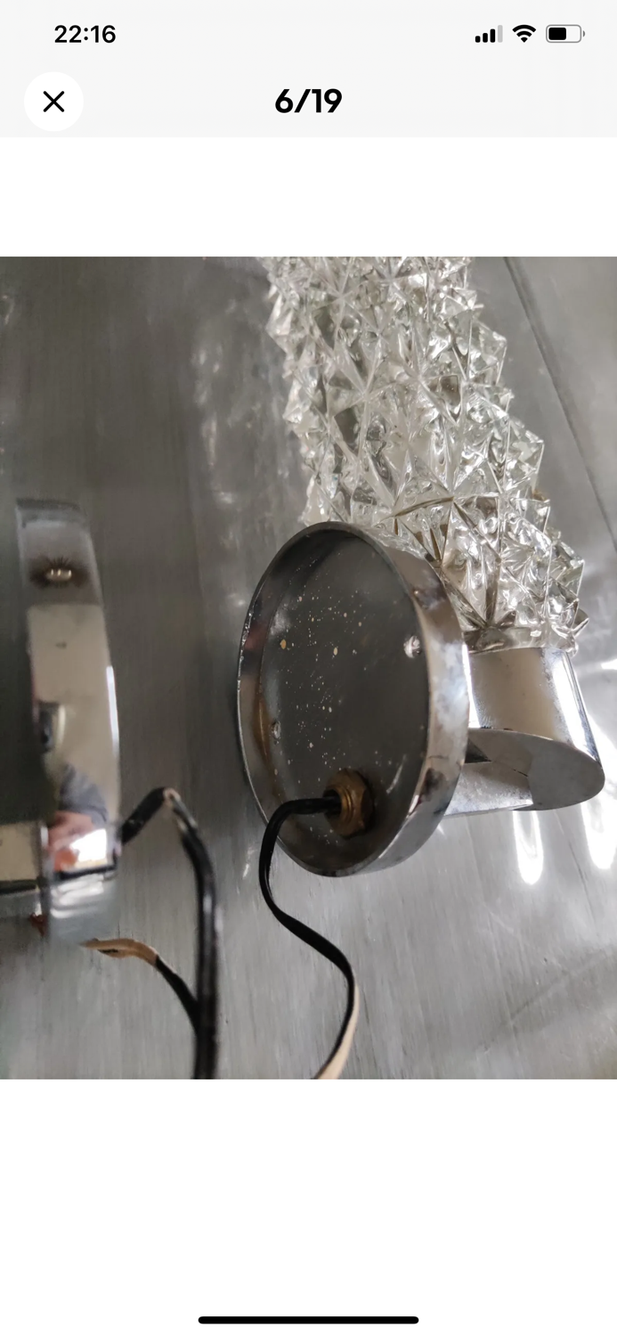 Pair of vintage wall lights