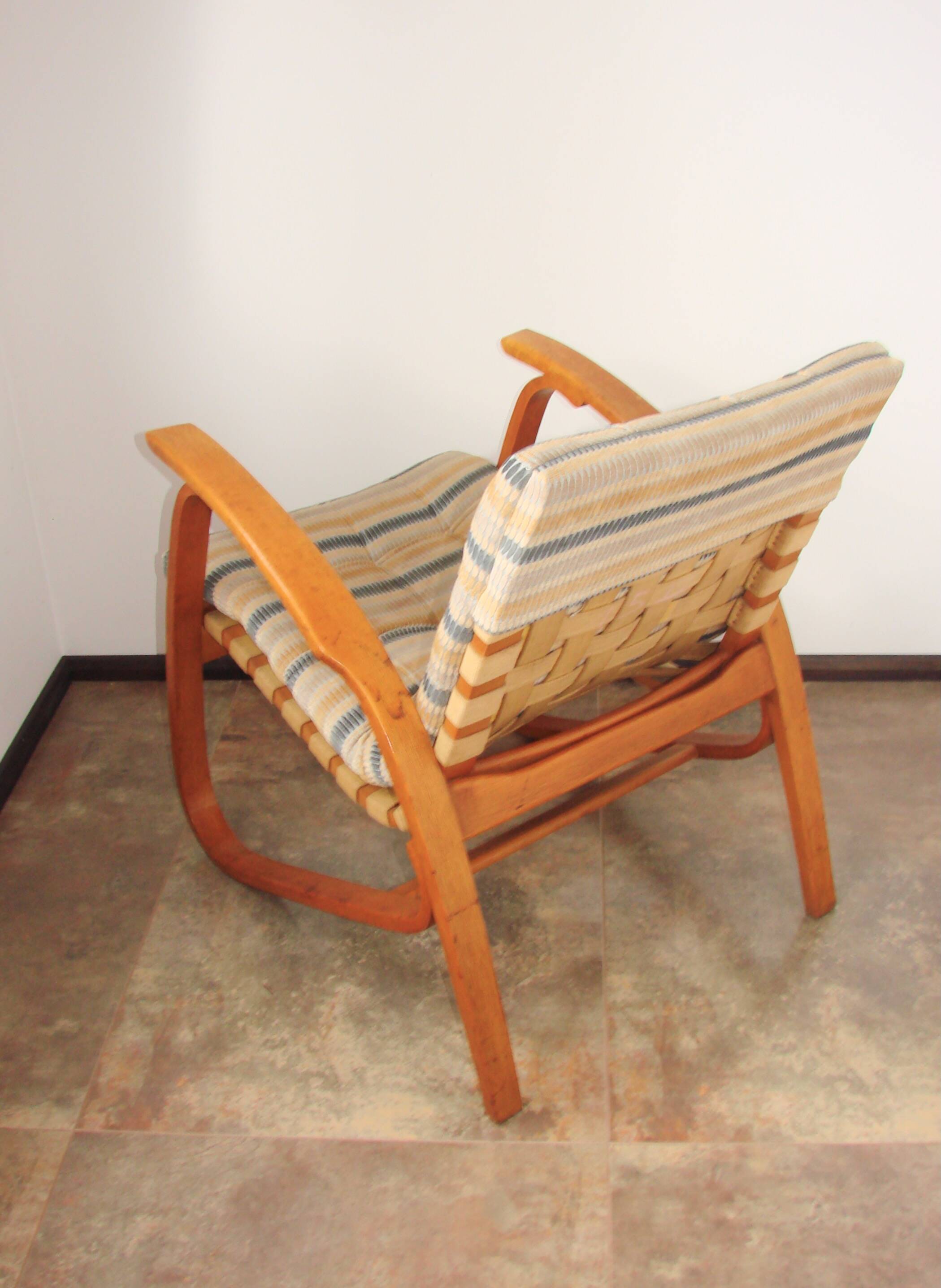 Jan Vaněk armchair, Závody Projekt, 1930s, Czechoslovak modernism