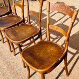 Suite of 4 Thonet chairs 1900