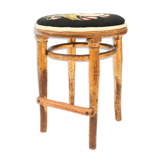 Tabouret en bois doré