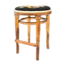 Golden wooden stool
