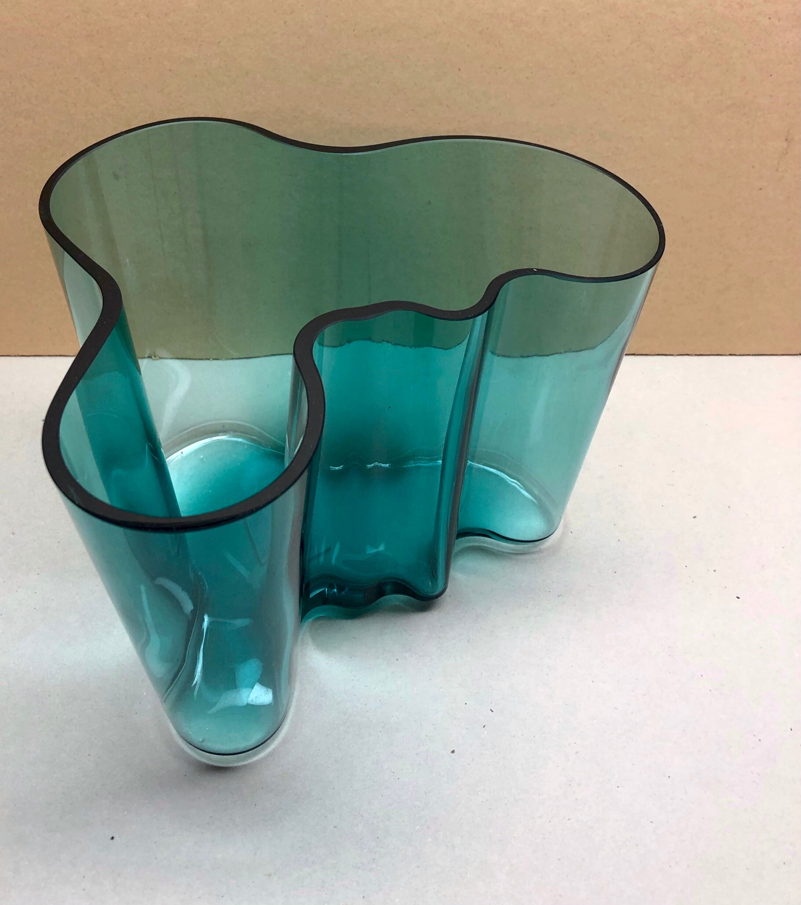 Blue vase by Alvar Aalto