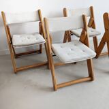 Set of 4 'Kon-Tiki' Folding Chairs by Gillis Lundgren for IKEA 1970s